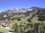 Archiv Foto Webcam Sicht vom Kinderhotel Oberjoch aus auf das Skigebiet gegenüber 15:00