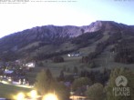 Archiv Foto Webcam Sicht vom Kinderhotel Oberjoch aus auf das Skigebiet gegenüber 03:00