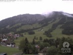 Archiv Foto Webcam Sicht vom Kinderhotel Oberjoch aus auf das Skigebiet gegenüber 22:00