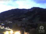 Archiv Foto Webcam Sicht vom Kinderhotel Oberjoch aus auf das Skigebiet gegenüber 03:00