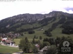 Archiv Foto Webcam Sicht vom Kinderhotel Oberjoch aus auf das Skigebiet gegenüber 13:00