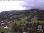 Archiv Foto Webcam Sicht vom Kinderhotel Oberjoch aus auf das Skigebiet gegenüber 19:00