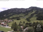 Archiv Foto Webcam Sicht vom Kinderhotel Oberjoch aus auf das Skigebiet gegenüber 13:00