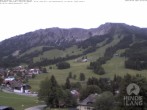 Archiv Foto Webcam Sicht vom Kinderhotel Oberjoch aus auf das Skigebiet gegenüber 19:00