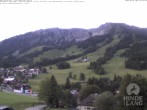 Archiv Foto Webcam Sicht vom Kinderhotel Oberjoch aus auf das Skigebiet gegenüber 05:00
