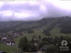 Archiv Foto Webcam Sicht vom Kinderhotel Oberjoch aus auf das Skigebiet gegenüber 05:00