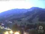 Archiv Foto Webcam Sicht vom Kinderhotel Oberjoch aus auf das Skigebiet gegenüber 03:00