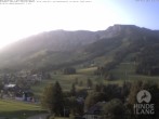 Archiv Foto Webcam Sicht vom Kinderhotel Oberjoch aus auf das Skigebiet gegenüber 05:00