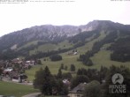 Archiv Foto Webcam Sicht vom Kinderhotel Oberjoch aus auf das Skigebiet gegenüber 13:00