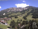 Archiv Foto Webcam Sicht vom Kinderhotel Oberjoch aus auf das Skigebiet gegenüber 16:00
