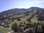 Archiv Foto Webcam Sicht vom Kinderhotel Oberjoch aus auf das Skigebiet gegenüber 11:00