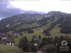 Archiv Foto Webcam Sicht vom Kinderhotel Oberjoch aus auf das Skigebiet gegenüber 13:00