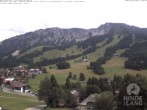 Archiv Foto Webcam Sicht vom Kinderhotel Oberjoch aus auf das Skigebiet gegenüber 13:00