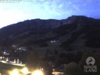 Archiv Foto Webcam Sicht vom Kinderhotel Oberjoch aus auf das Skigebiet gegenüber 03:00