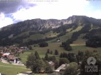Archiv Foto Webcam Sicht vom Kinderhotel Oberjoch aus auf das Skigebiet gegenüber 13:00