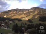 Archiv Foto Webcam Sicht vom Kinderhotel Oberjoch aus auf das Skigebiet gegenüber 19:00
