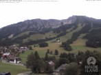 Archiv Foto Webcam Sicht vom Kinderhotel Oberjoch aus auf das Skigebiet gegenüber 13:00