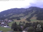 Archiv Foto Webcam Sicht vom Kinderhotel Oberjoch aus auf das Skigebiet gegenüber 05:00