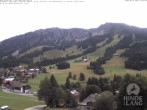 Archiv Foto Webcam Sicht vom Kinderhotel Oberjoch aus auf das Skigebiet gegenüber 11:00