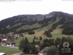 Archiv Foto Webcam Sicht vom Kinderhotel Oberjoch aus auf das Skigebiet gegenüber 13:00