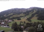 Archiv Foto Webcam Sicht vom Kinderhotel Oberjoch aus auf das Skigebiet gegenüber 17:00