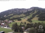 Archived image Webcam View of the kids hotel Oberjoch at the slopes in front 15:00