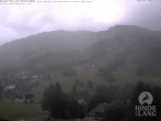 Archived image Webcam View of the kids hotel Oberjoch at the slopes in front 09:00