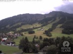 Archived image Webcam View of the kids hotel Oberjoch at the slopes in front 13:00