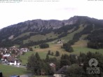 Archiv Foto Webcam Sicht vom Kinderhotel Oberjoch aus auf das Skigebiet gegenüber 17:00