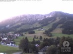 Archiv Foto Webcam Sicht vom Kinderhotel Oberjoch aus auf das Skigebiet gegenüber 05:00