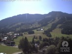 Archiv Foto Webcam Sicht vom Kinderhotel Oberjoch aus auf das Skigebiet gegenüber 09:00