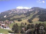 Archiv Foto Webcam Sicht vom Kinderhotel Oberjoch aus auf das Skigebiet gegenüber 15:00