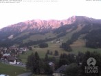 Archiv Foto Webcam Sicht vom Kinderhotel Oberjoch aus auf das Skigebiet gegenüber 19:00