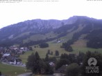 Archiv Foto Webcam Sicht vom Kinderhotel Oberjoch aus auf das Skigebiet gegenüber 05:00