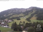 Archiv Foto Webcam Sicht vom Kinderhotel Oberjoch aus auf das Skigebiet gegenüber 09:00