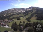 Archiv Foto Webcam Sicht vom Kinderhotel Oberjoch aus auf das Skigebiet gegenüber 13:00
