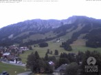 Archiv Foto Webcam Sicht vom Kinderhotel Oberjoch aus auf das Skigebiet gegenüber 19:00