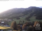 Archiv Foto Webcam Sicht vom Kinderhotel Oberjoch aus auf das Skigebiet gegenüber 06:00