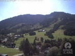 Archiv Foto Webcam Sicht vom Kinderhotel Oberjoch aus auf das Skigebiet gegenüber 09:00