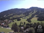 Archiv Foto Webcam Sicht vom Kinderhotel Oberjoch aus auf das Skigebiet gegenüber 11:00