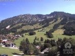 Archiv Foto Webcam Sicht vom Kinderhotel Oberjoch aus auf das Skigebiet gegenüber 13:00