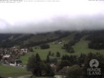 Archiv Foto Webcam Sicht vom Kinderhotel Oberjoch aus auf das Skigebiet gegenüber 13:00