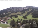 Archiv Foto Webcam Sicht vom Kinderhotel Oberjoch aus auf das Skigebiet gegenüber 12:00