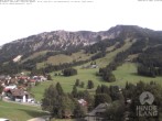 Archiv Foto Webcam Sicht vom Kinderhotel Oberjoch aus auf das Skigebiet gegenüber 15:00
