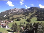 Archiv Foto Webcam Sicht vom Kinderhotel Oberjoch aus auf das Skigebiet gegenüber 15:00