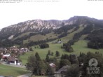 Archiv Foto Webcam Sicht vom Kinderhotel Oberjoch aus auf das Skigebiet gegenüber 15:00