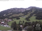 Archiv Foto Webcam Sicht vom Kinderhotel Oberjoch aus auf das Skigebiet gegenüber 17:00