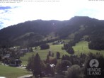 Archiv Foto Webcam Sicht vom Kinderhotel Oberjoch aus auf das Skigebiet gegenüber 09:00