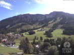 Archived image Webcam View of the kids hotel Oberjoch at the slopes in front 11:00
