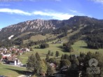 Archiv Foto Webcam Sicht vom Kinderhotel Oberjoch aus auf das Skigebiet gegenüber 15:00